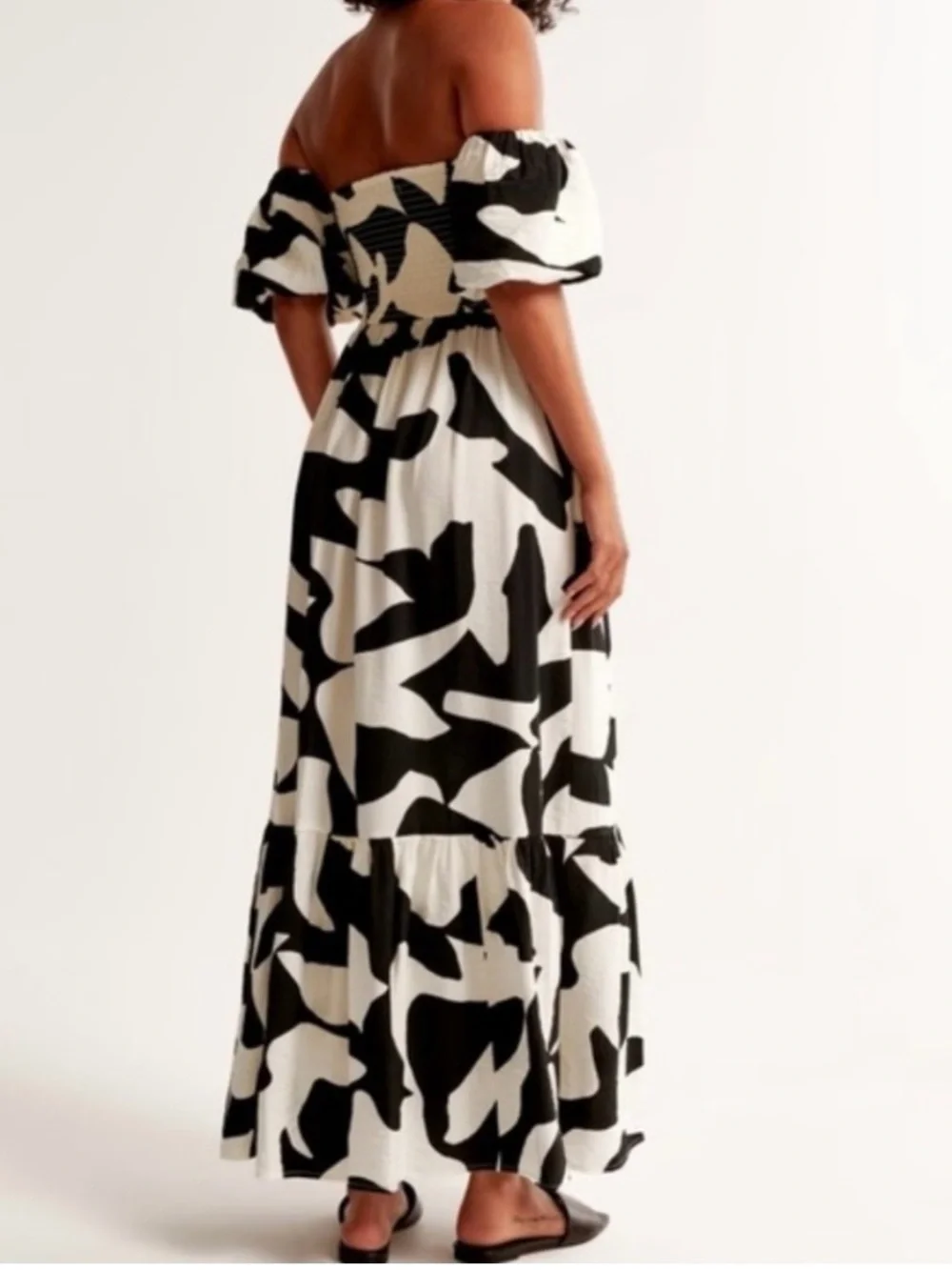 Abercrombie & Fitch Emerson Off-The-Shoulder Maxi Dress NWT Sz XL Tall